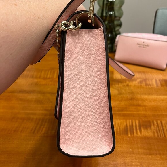 Kate Spade Pink Carson Crossbody Bag with chain - Picture 13 of 15